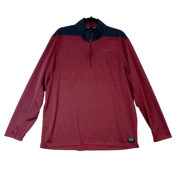 Nike Golf Mens XL Dri-Fit 1/4 Zip Pullover Shirt Performance Athletic Athleisure - Picture 1 of 7